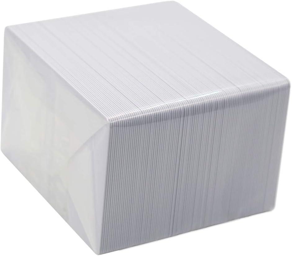 100 Pack 1K RFID Smart Intelligent Cards Compatible with Mi-fare Classic 1K 13.56MHz 14443A Card White Card Hotel Key Cards Access Control Card Printable on Card Printers
