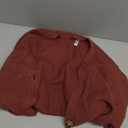 TASAMO Women's Long Sleeve Knit Sweater Open Front Cardigan Button Loose Outerwear (Medium, 07 Mauve)