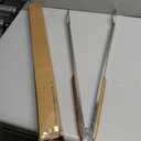 25" Extra Long BBQ Tongs with Wooden Handle, Heavy Duty Stainless Steel Metal Tongs for Charcoal, Grilling, BBQ, Barbecue, Cooking