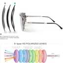 BIRCEN Polarized Sunglasses for Men UV-Protection: Acetate Retro Trendy Fashion Womens Shades for Driving Fishing Golf (Type C-c1)