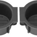 RLB-HILON Cup Holder Insert Compatible with Ford F150 with Flow Through Console 2009 2010 2011 2012 2013 2014 Year, for 9L3Z-1513562-CB, 2PCS