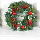 Zewuai Christmas Decoration Christmas Simulation Wreath Door Hanging Christmas Decoration Wreath Decoration Warehouse Deals Lightning Gift Card Xmas Cheap Stocking Stuffers Under 8 Dollar