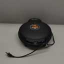 Baker's Friend Electric Quesadilla Maker with Extra Stuffing Design, 9.5 Inch with Easy Slice 6 Wedge, Non Stick Surface, Non-Slip Feet, Grilled Cheese Maker Machine, Graphite Black