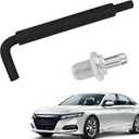 Engine PCV Valve and Hose Kit for Toyota Corolla Camry Highlander Solara Matrix RAV4 TC XB Lexus HS250h Ventilation Pcv Valve Vacuum Hose Replacement 12204-28020 12262-28021 PCV Hose2.4L 4CYL (Black)