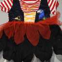 MOMMY'S NEW MAN Toddler Baby Girl Pirate Costume Halloween Sea Buccaneer Tutu Dress (9-12M,Red)