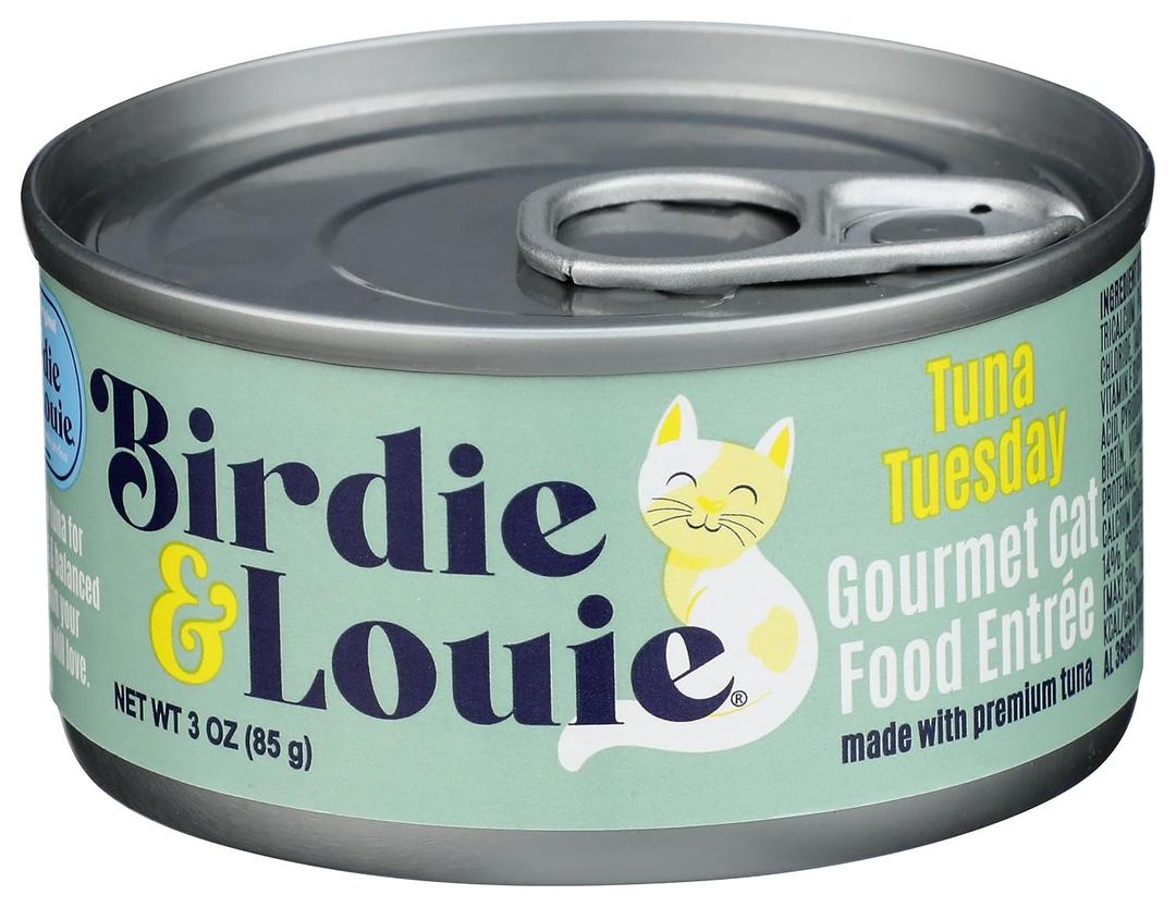 Birdie & Louie Tuna Tuesday Wet Cat Food, 3 Ounces (Pack of 12) (EXP 01/13/29)