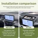 HGWEI Dash Storage Tray Compatible with 2025 2026 Ford Explorer (Active/T-Line/ST/Platinum/Tremor) Interior Accessories Behind 13.2" Screen Center Console Dashboard Organizer Insert Mount Holder