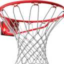Spalding Regulation Size 18" Steel Basketball Rim with Net Included | Choose from Fixed or Breakaway | Replacement Rim for Indoor or Outdoor Hoop