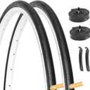 Hycline Road Bike Replacement Tire: 700x25C/700x28C/700Cx35C Folding High-Performance Wear-Resistant Bicycle Tires for City Commuter Road