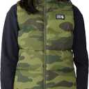 Mountain Hardwear Women's Nevadan Down Vest (Medium, Dark Pine Camo Print)