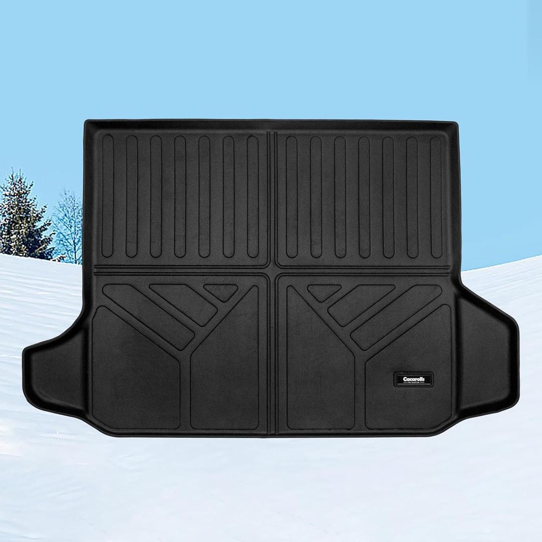 Cargo Liner Fits Chevrolet Equinox/GMC Terrain 2018-2024 Trunk Mat Waterproof Easy to Clean Cargo Mat All Weather Rubber Mat Black