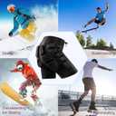 2 x Protective Padded Shorts, Impact Resistance Sportswear Outdoor Impact Protective Gear for Snowboard, Skate, Ski, Skateboard, Unisex, 3D Protection for Hip, Butt and Tailbone (Large)