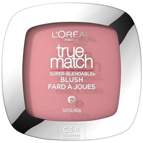 L'Oreal Paris True Match Super-Blendable Powder Blush, Tender Rose, 0.21 Oz
