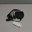 Christmas Light Controller with Remote, Multiple Lighting Effects, Timer, Dusk to Dawn Sensor Control, for Indoor Outdoor Holiday Xmas Lights, Waterproof(4 Channel/14 Functions,Black)