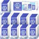 50 Pack - Instant Cold Packs - Instant Ice Packs for Injuries | Disposable Cold Compress Ice Pack for Pain Relief, Swelling, Inflammation, Sprains, Toothache - Cold Pack for Athletes