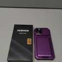 SSLOTSCASE for iPhone 17 Case with Card Holder & Sliding Camera Lens Cover & Hidden Kickstand & Camera Stand & Wallet, Hard Drop Protection Women Men Case Cover for iPhone 17 6.3'' 2025, Dark Purple