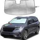 Car Front Windshield Sun Shade for Honda Pilot 2016-2022, Foldable UV Ray Reflector Front Window Shades, Sun Visor for Pilot 2016 2017 2018 2019 2020 2021 2022 Accessories (Style A)