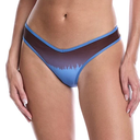 WeWoreWhat v front bikini bottoms in blue ombre, Small