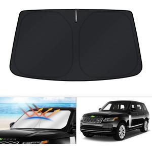 KUST Windshield Sun Shade for 2013-2019 2020 2021 Land Rover Range Rover (Not Fit Range Rover Sport) Accessories Window Sunshade Sun Visor Protector Foldable Block UV Rays