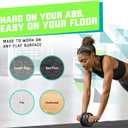 2 x Ab Roller Wheel, Abs Workout Equipment for Abdominal & Core Strength Training, Strength Training Accessories for Abs, Exercise Wheel for Men Women