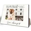 vuxhg Best Friends Wooden Picture Frame Holds 4x6 Inch Photos - You Are The Sister I Got To Choose Love Always - Home Office Display Photo Frame for Sisters Women - Long Distance Friendship Gifts-A06