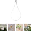 STOBOK 5pcs DIY Plastic Fillable Ball Ornaments Teardrop Hanging Ornaments Ball Transparent Decorative Crafts Balls for Wedding Garden Tree Party Gift Box Decoration