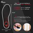 EstCarbon - Carbon Fiber Insole - 1 pc, Men 9.5, Women 10-10.5 - Rigid Orthotic Insole Shoe Insert - Stiff Foot Plate - Support for Turf Toe, Flat Feet, Achilles Tendonitis