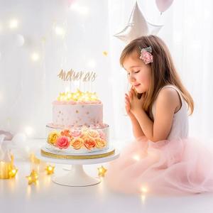 NPPLUS 1PCS Acrylic Fillable Cake Stand Cake Riser Cake Tier, Round Cylinder Display Riser Display Box, Decorative Centerpiece for Wedding Birthday Party 10inch NPPLUS 1PCS Acrylic Fillable Cake Stand Cake Riser Cake Tier, Round Cylinder Display Riser Display Box, Decorative Centerpiece for Wedding Birthday Party 10inch