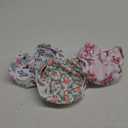 Babygoal Baby Girl Swim Diapers 3 Pack for 8M-3T Babies and Toddlers, Reusable Adjustable Washable for Swimming Lessons-Flower (Large, 01 Rose & Peach Blossom)