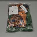 Kids Boys Halloween Long Sleeve T-Shirts Pants Cosplay Suits Christmas Costume With Leaf Skirts (130 (7-8 years), Brown)