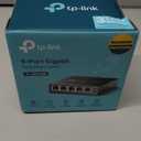 TP-Link 5-Port Gigabit Ethernet Easy Smart Switch| Plug and Play | Desktop | Sturdy Metal w/Shielded Ports | Limited Lifetime Replacement (TL-SG105E), Black