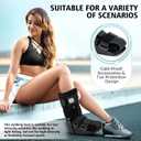 Medibot Advanced Walking Boot for Ankle Injuries & Fractures Adjustable Air Splint with Pump, Medium Black, Fits Shoe Size 6-10'', Men and Women