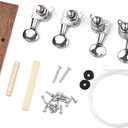 26 Inch DIY Ukulele Kit, Soprano Guitar Build Assembly Wooden Small Hawaiian Instrument Manual Handwork Custom Tools Accessories