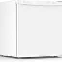 Electactic 1.7 Cu.ft Mini Fridge with Freezer, Compact Refrigerator, Single Reversible Door, Ultra Quiet, Energy Efficient for Office, Dorm, Bedroom, Apartment, White