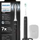 Philips Sonicare 4100 Rechargeable Electric Toothbrush, Advanced Plaque Removal, Pressure Sensor, Includes Brush Head Case, Black BD5003AZ