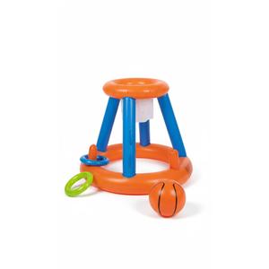 INFLATABLE 2IN1 GAME BASKETBALL & RING TOSS INFLATES TO 21.65 X 19.69 INCH  pack of 2