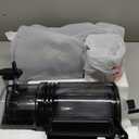 AMZCHEF Cold Press Juicer, Juicers Machines - Wide Mouth & Large Feed Chute for Whole Fruits & Vegetables, Stainless Steel Slow Masticating Juice Easy to Clean, Large Auger, Double Strainers