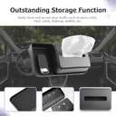 LUWU 2024 RAV 4 Dashboard Storage Tray Compatible with 2019-2022 2023 2024 2025 Toyota RAV 4 Accessories Center Console Display Box Hidden Tray Silicone Organizer Tray w/Tissue Box Behind Screen