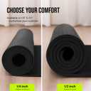 Gogokiwi Extra Wide Yoga Mat for Men Women (72"L x 36"W) Non Slip Fitness & Exercise Mat with Alignment Marks for Yoga, Pilates, Floor Workouts