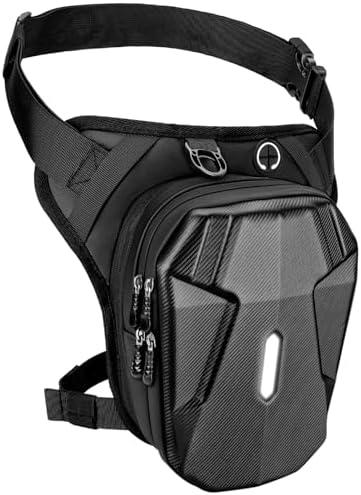 ISEYOU Thigh Bag, Motorcycle Leg Bag for Men Women, Drop Leg Bag with Removable Leg Straps, Multifunctional Leg Pouch for Cycling Hiking Camping Fishing Travel Outdoor
