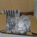 HOLKIE Caster Wheels 3 inch Locking Casters Set of 4, Threaded Stem 3/8" -16 x 1-1/2" (Diameter 3/8", Length 1-1/2") Swivel Heavy Duty Castors Gray