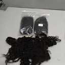 Haftaluv Afro Kinkys Bulk Human Hair 10 Inch 100g Nature Black Afro Kinky Curly Human Hair Bulk for Dreadlock Extensions, Micro Locs, Braiding Twists, Braids and Repair Locs(10 Inch, 1b#)