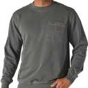 Carhartt Men's Relaxed Fit Midweight Garment Dye French Terry Crewneck Pocket Sweatshirt, Shadow, Small