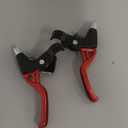 DISIWENE 1 Pair Bicycle Brake Lever, V-Brake Handlebar Aluminium Alloy Bike Brake Handle Universal 2.2cm for Most Bicycle, Road Bike, Mountain Bike (Red)