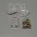 Mcredy Furniture Legs 3.15 Inches Modern Acrylic Table Couch Sofa Legs Transparent Furniture Feet with Mounting Hardware for Ottoman Bench Table Sofa Risers, 4 Packs (Type-2)