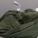 Bedsure Twin/Twin XL Size Comforter Set Dark Olive Green, Boho Tufted Bed Set, Checkered Farmhouse Shabby Chic Bedding, 2 Pieces, 1 Plaid Geometric Comforter and 1 Pillow Sham