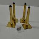 SWTOOL Gold Metal Furniture Legs Heavy Duty Straight Furniture Feet DIY Modern Replacement Legs for Cabinet Sofa Couch Chair-Set of 4 (Gold, 8")
