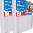 AIRX FILTERS WICKED CLEAN AIR. 16x20x4 Air Filter MERV 11 Compatible with TopTech TT-FM-1620 Furnace Filter 2 Pack