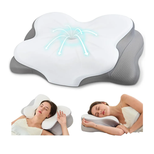 Cervical Neck Pillow, Ergonomic Memory Foam Pillows for Neck Pain Relief with Breathable Pillowcase, Adjustable Contour Neck Support Pillow for Side Back Stomach Sleepers, Odorless