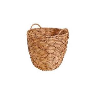 allen + roth  Natural Water hyacinth Basket Straw Baskets Set of 3 (16×11in, 19×14in, 14×7in)